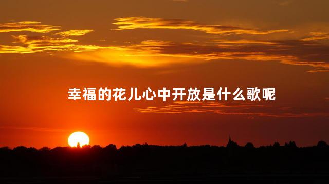 幸福的花儿心中开放是什么歌呢