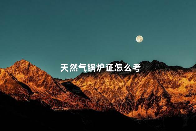 天然气锅炉证怎么考 锅炉工程师证报考条件