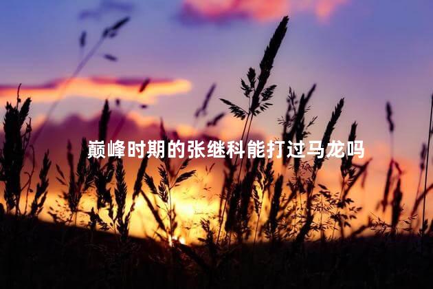 巅峰时期的张继科能打过马龙吗，张继科打得过马龙吗