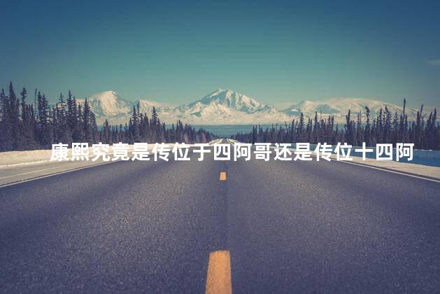 康熙究竟是传位于四阿哥还是传位十四阿哥，康熙是传位给十四还是4阿哥