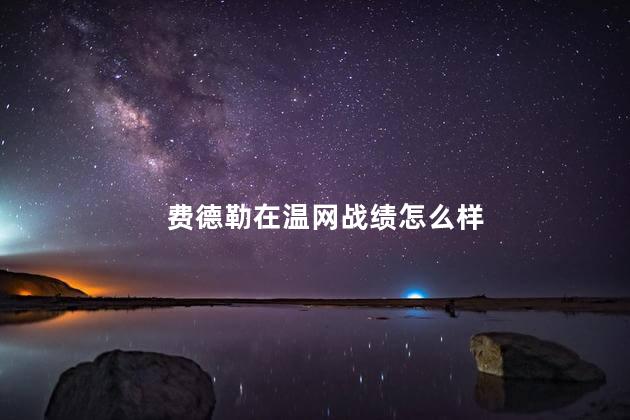 费德勒在温网战绩怎么样，费德勒历届澳网战绩