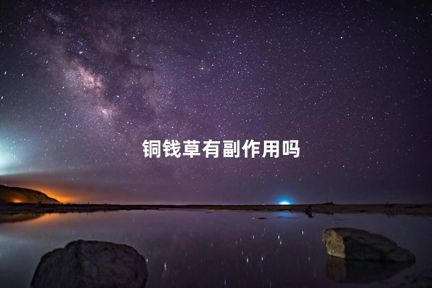 铜钱草有副作用吗，铜钱草有没有副作用