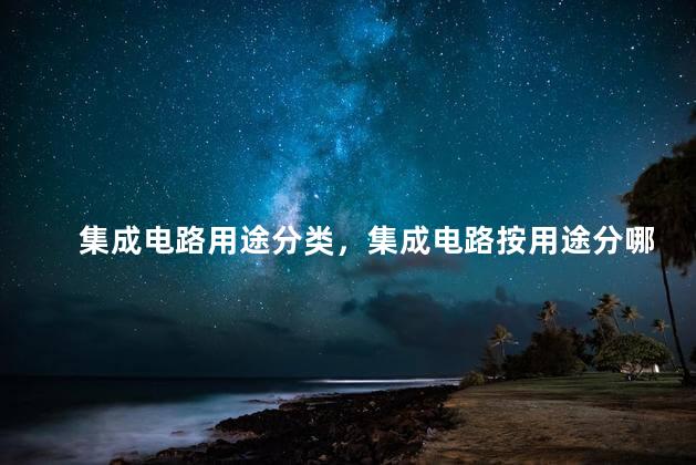 集成电路用途分类，集成电路按用途分哪两类